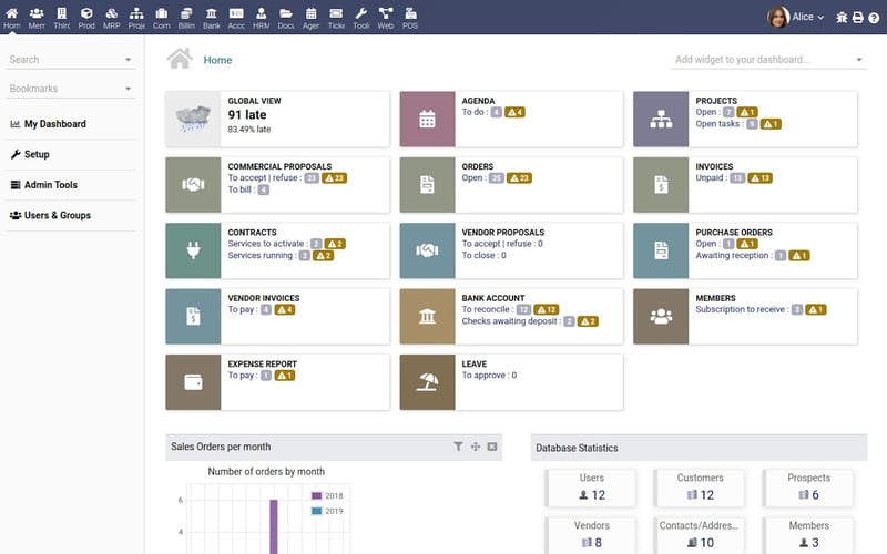 Dolibarr ERP CRM screenshot 3