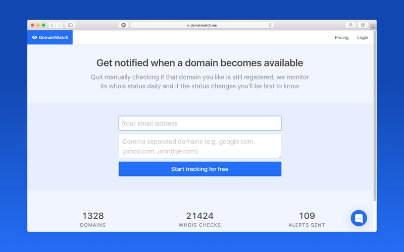 DomainWatch screenshot 1