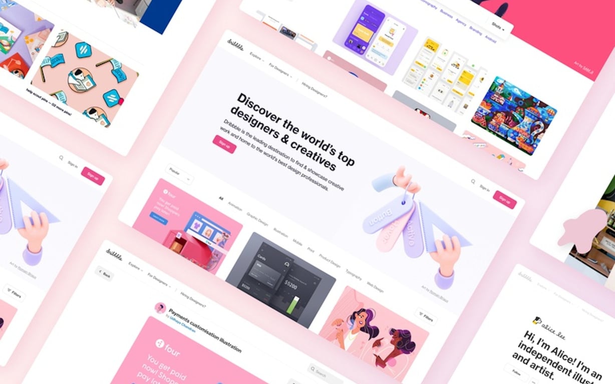 Dribbble preview
