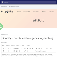 DropInBlog for Shopify