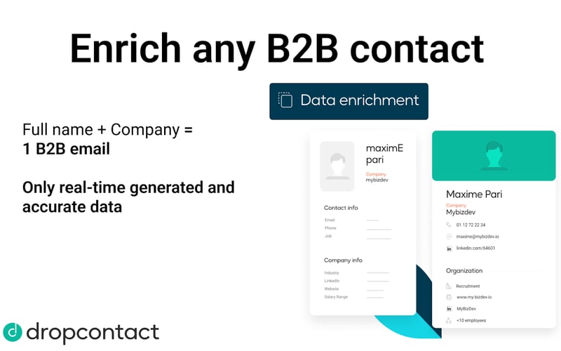 Dropcontact screenshot 1