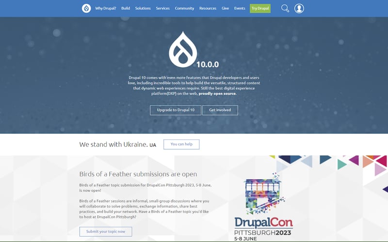 Drupal screenshot 1