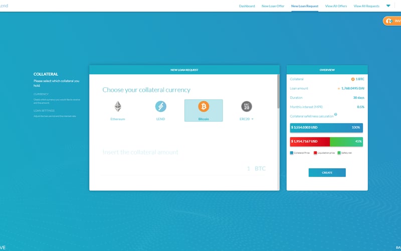 ETHLend screenshot 2
