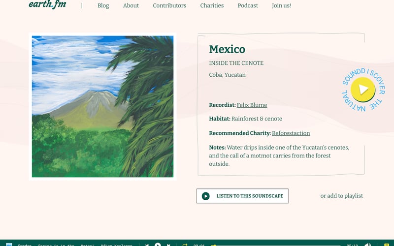 Earth.fm screenshot 2