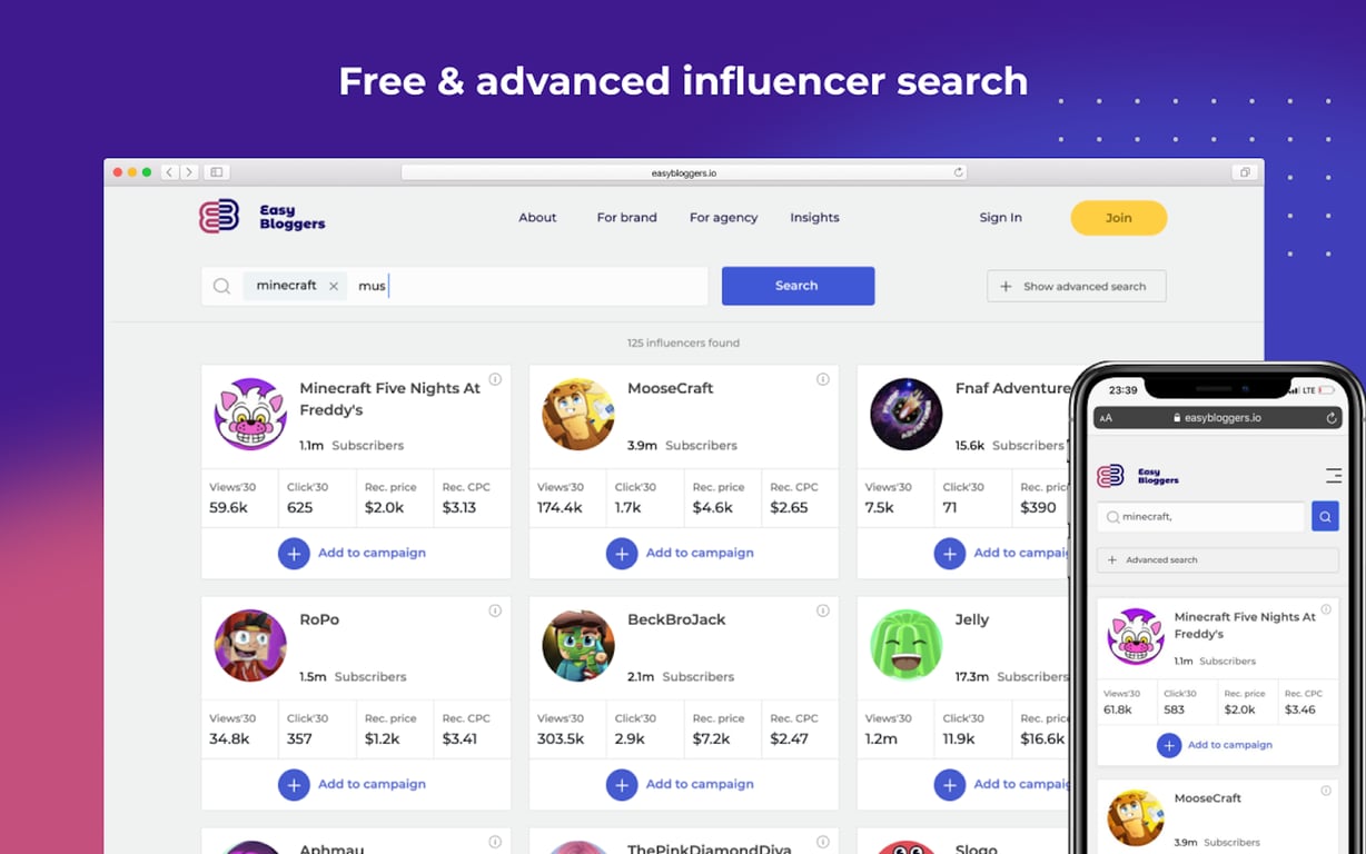 EasyBloggers preview