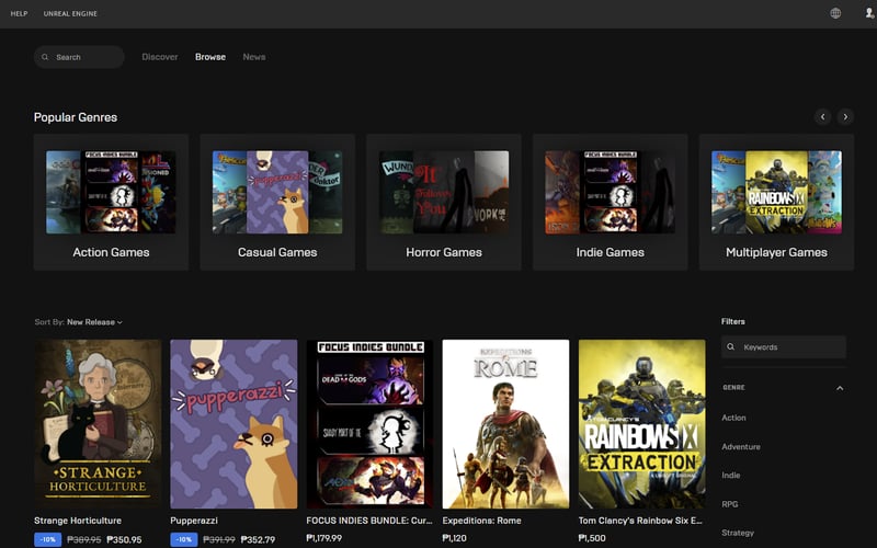 Epic Games screenshot 2