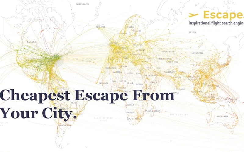 Escape : Travel inspiration by price screenshot 1