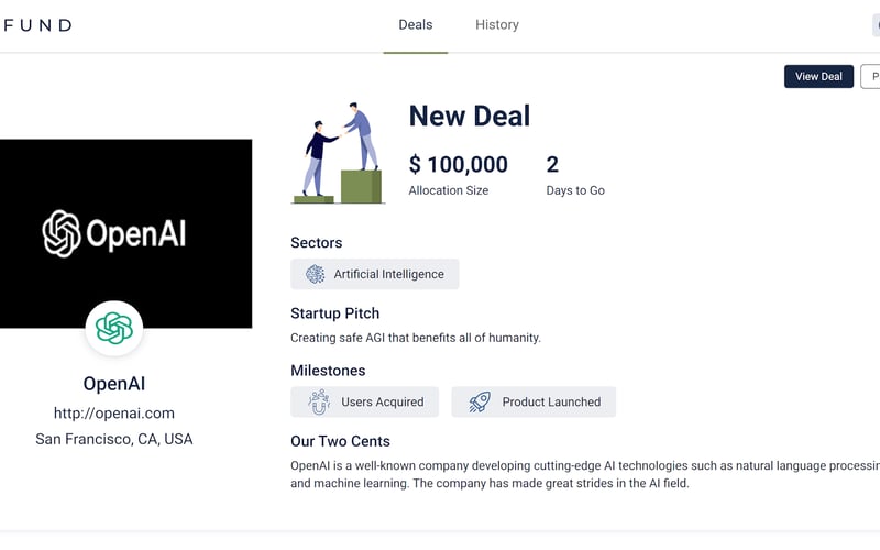 Exitfund screenshot 1