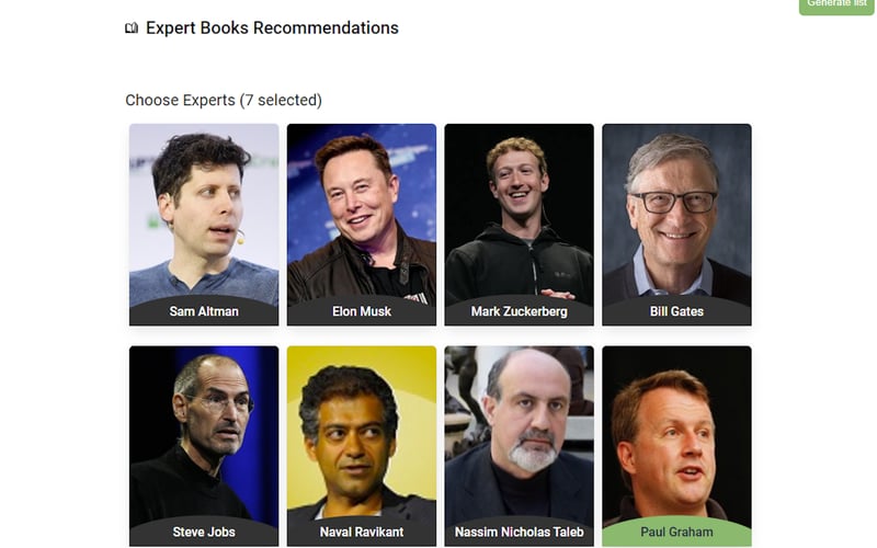 Expert Book Recommendations screenshot 1
