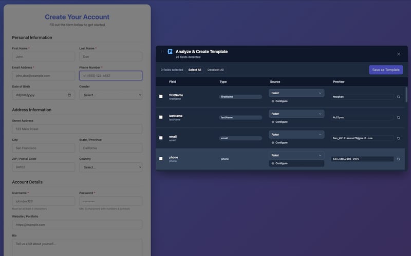 FakerFill screenshot 3