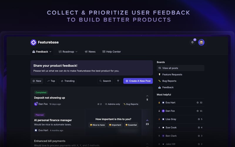 Featurebase screenshot 2