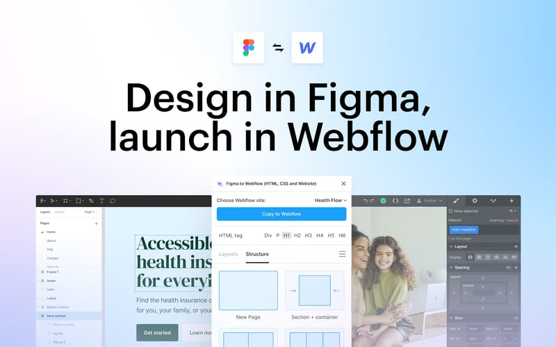 Figma to Webflow plugin screenshot 1