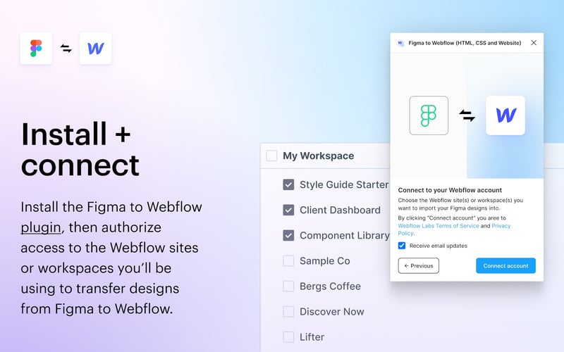 Figma to Webflow plugin screenshot 2