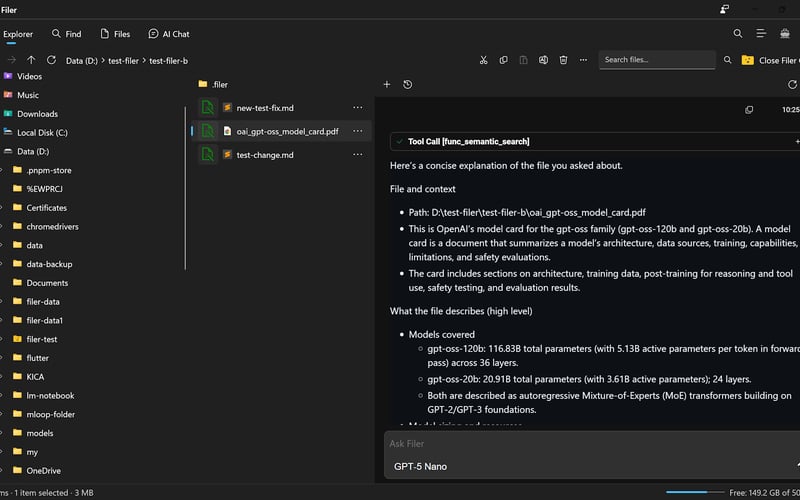 Filer AI screenshot 1