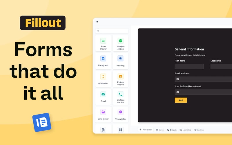 Fillout.com screenshot 1