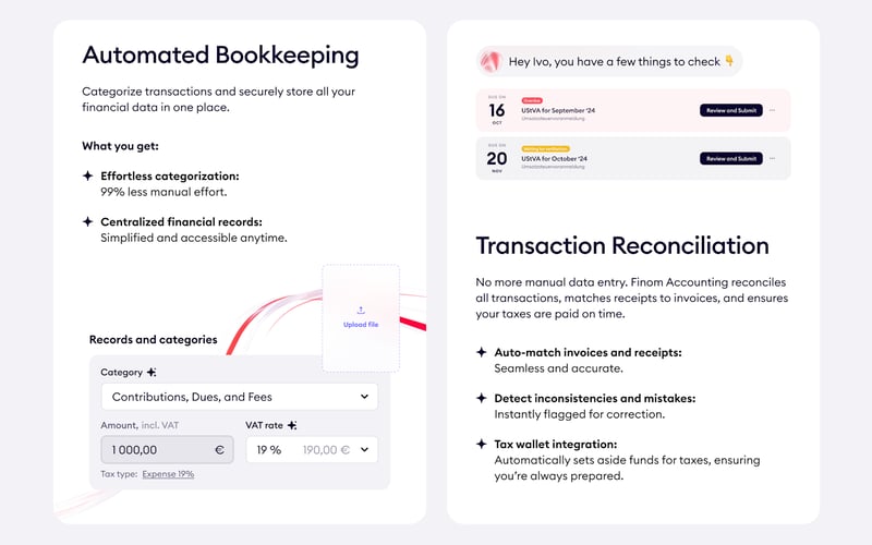 Finom AI Accounting screenshot 1