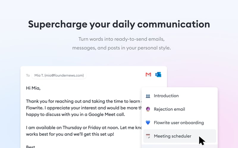 Flowrite screenshot 1