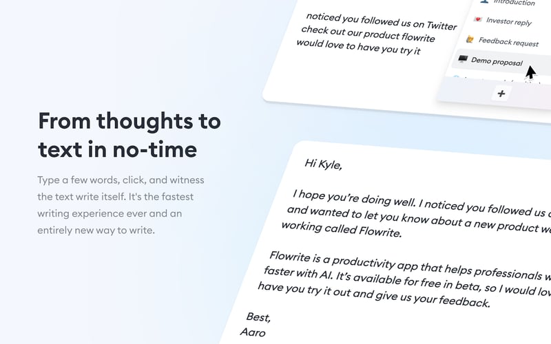 Flowrite screenshot 2