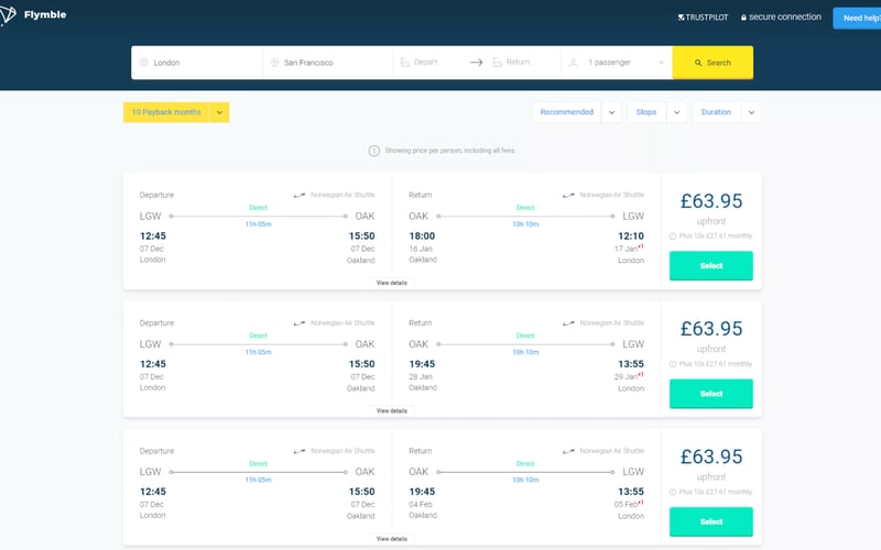 Flymble screenshot 1