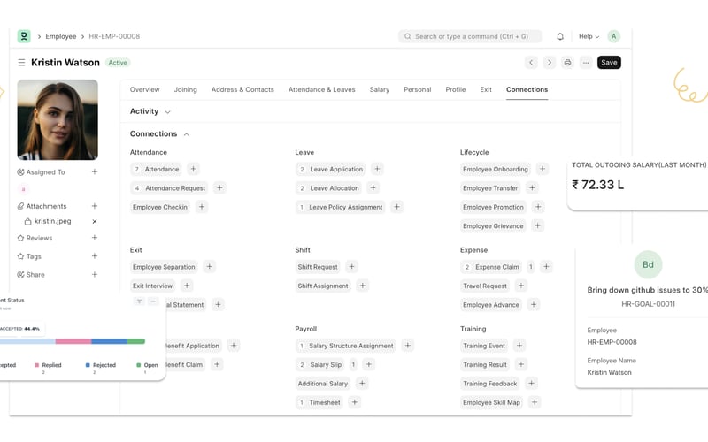 Frappe HR screenshot 1