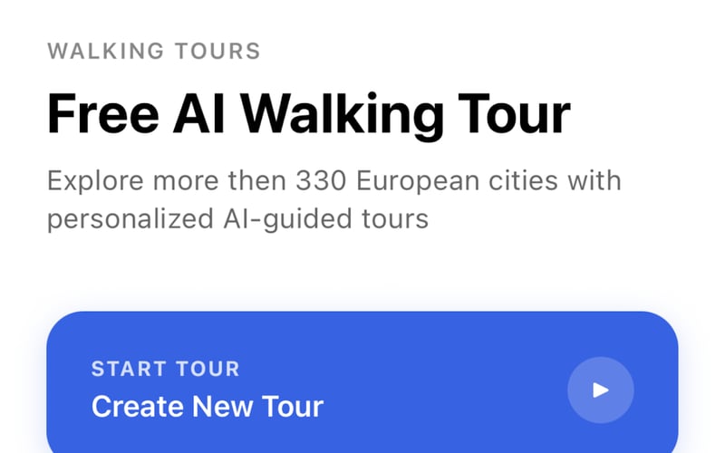 FreeAIWalkingTour.com | Mobile app screenshot 1