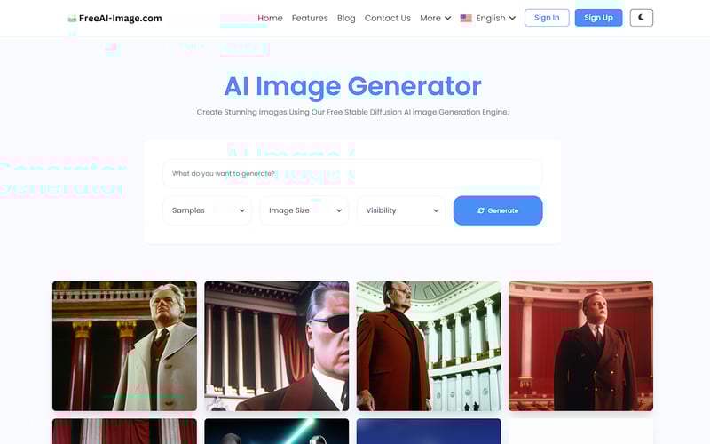 FreeAI-Image.com screenshot 1