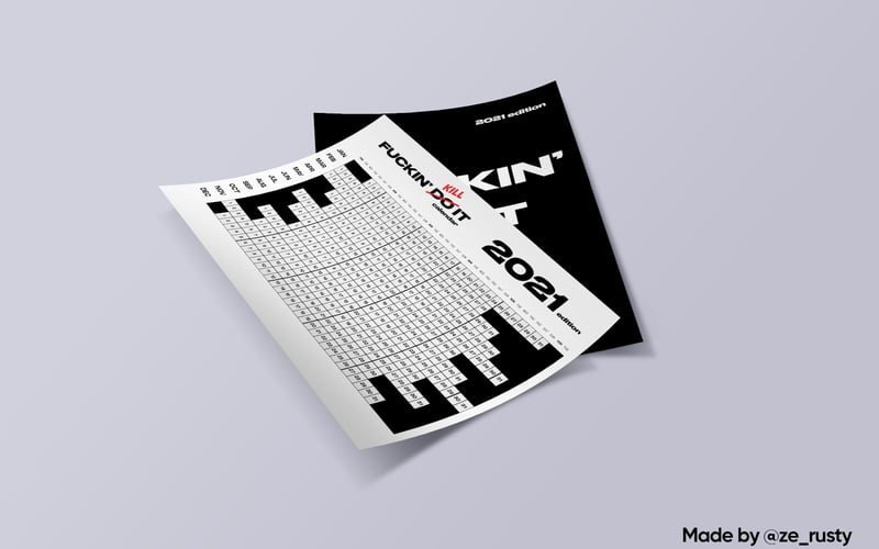 Fuckin' Kill It Calendar 2021 edition screenshot 3