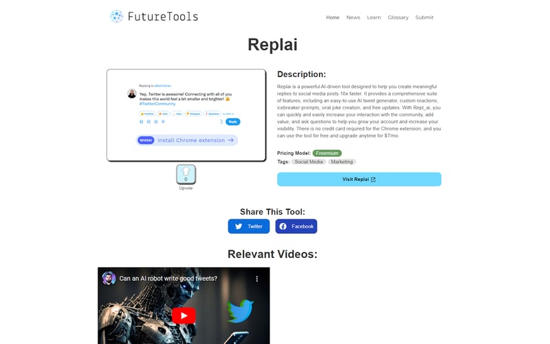 FutureTools.io screenshot 1