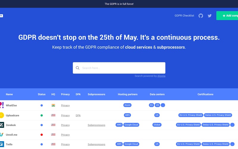 GDPR Tracker screenshot 3