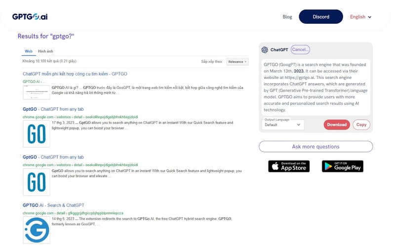 GPTGO - Search & GPT screenshot 2