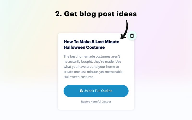 GPT-3 Blog Idea Generator screenshot 2
