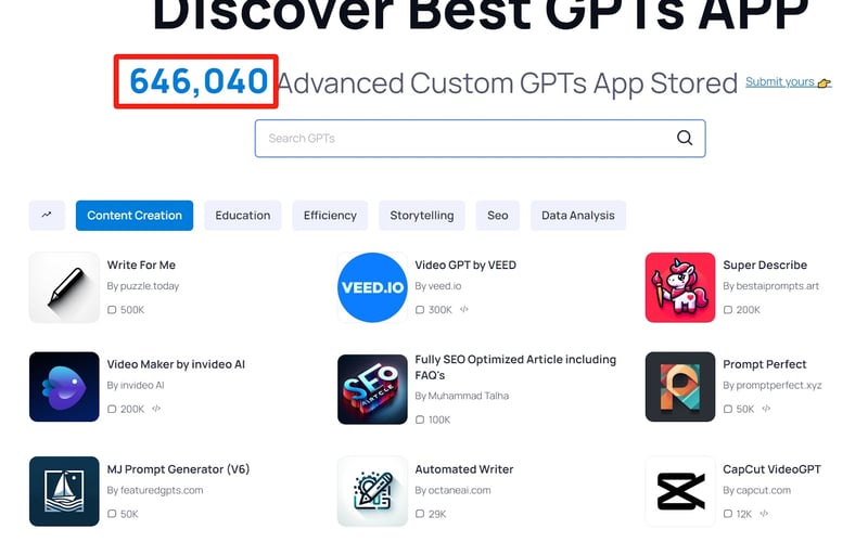 GPTs App screenshot 1
