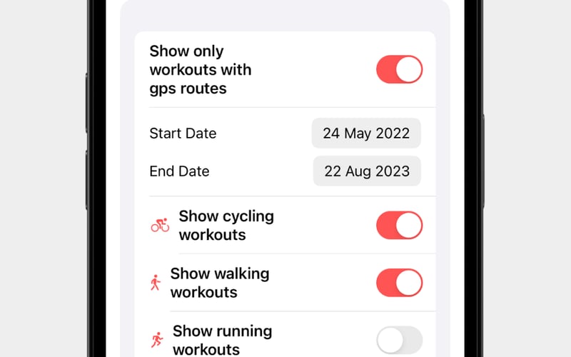 GPX Workouts screenshot 2