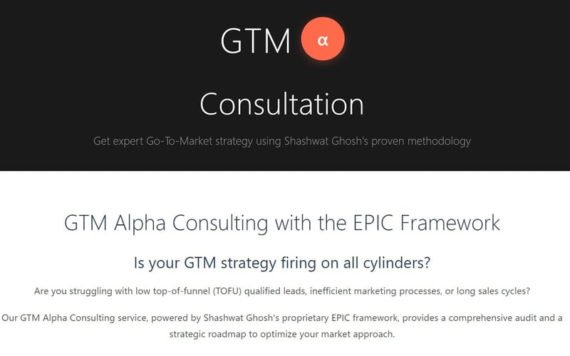 GTM Alpha Consultation screenshot 1