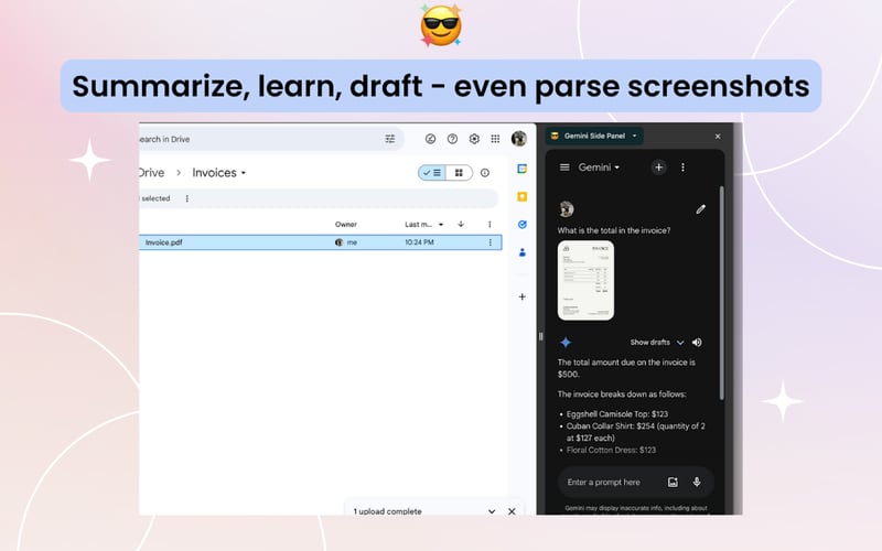 Gemini Sidepanel screenshot 2