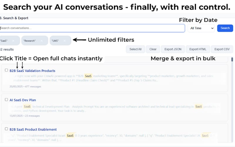 GenAI Conversation Explorer screenshot 2