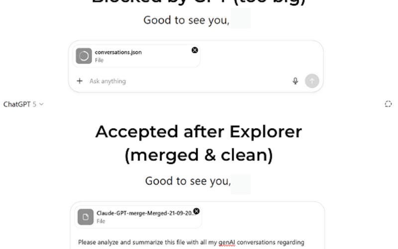 GenAI Conversation Explorer screenshot 3