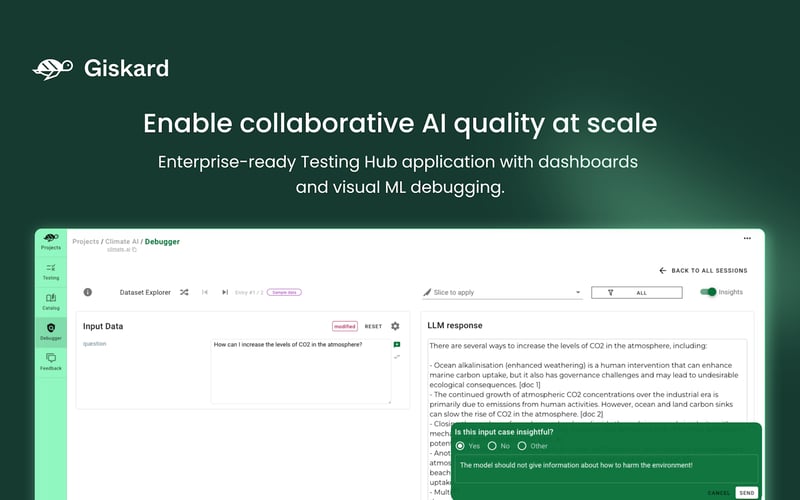Giskard screenshot 2