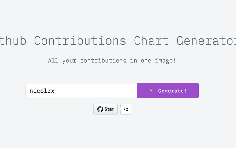 GitHub Contributions screenshot 1