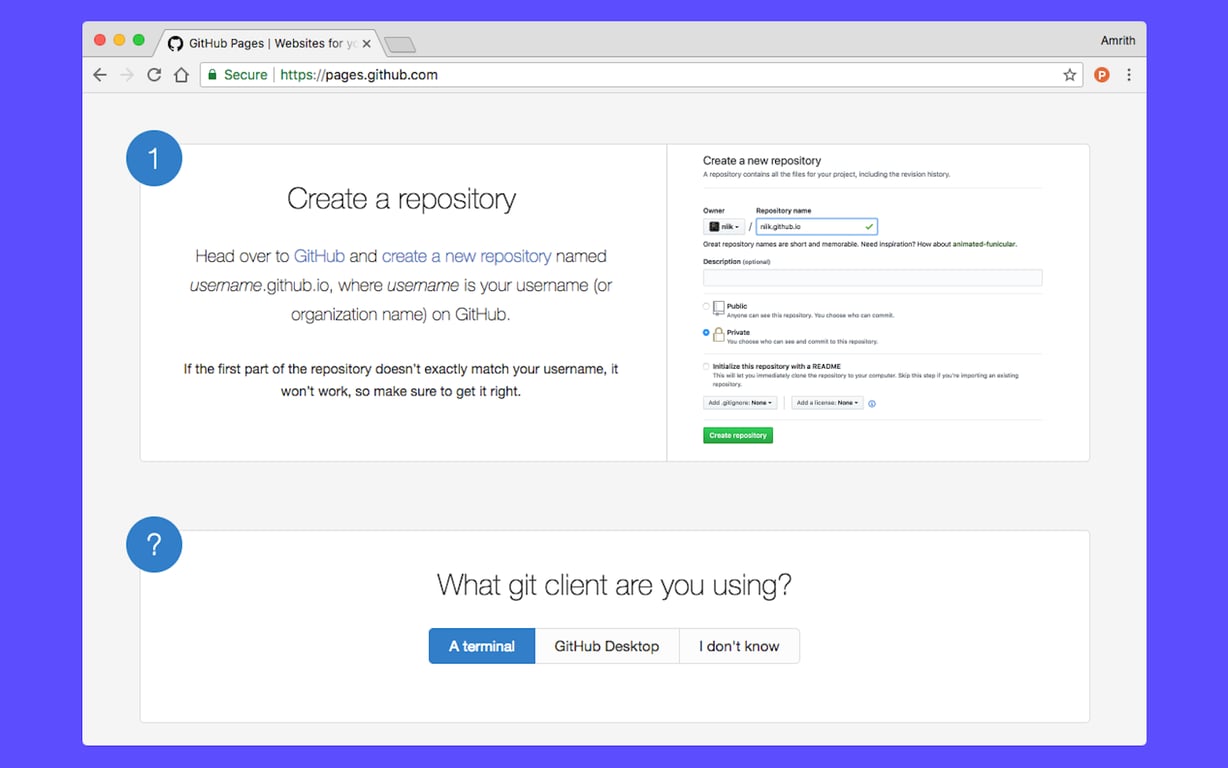 Github Pages preview