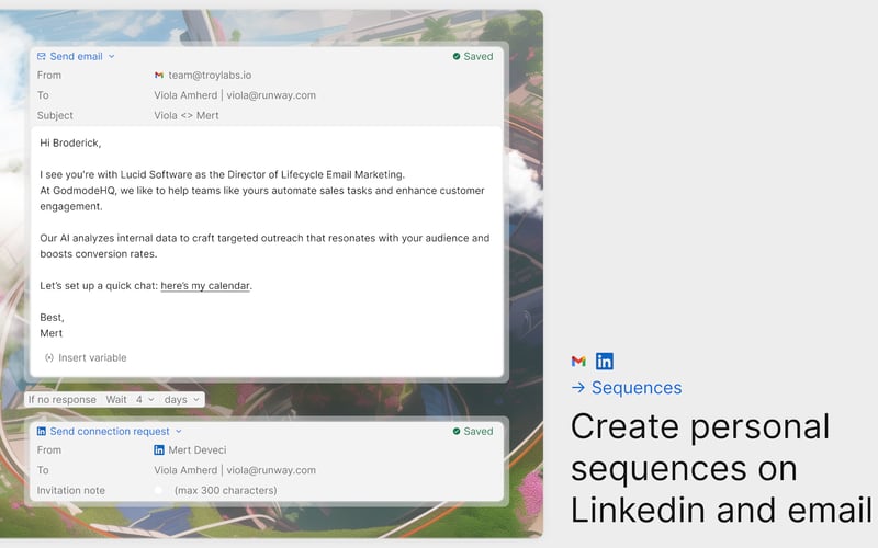 GodmodeHQ ✊ | Custom AI agents for sales screenshot 1