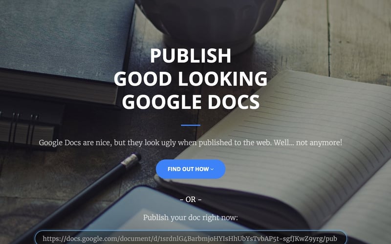 Google Docs Publisher screenshot 1