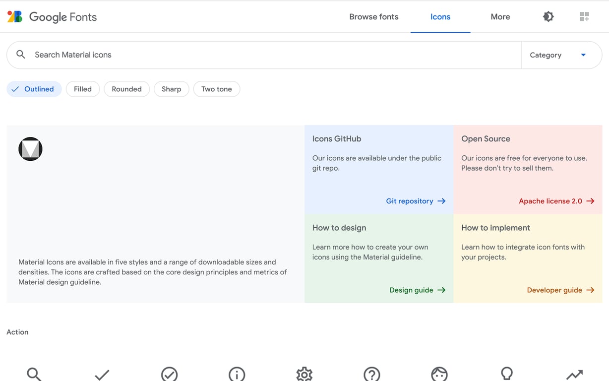 Google Fonts preview