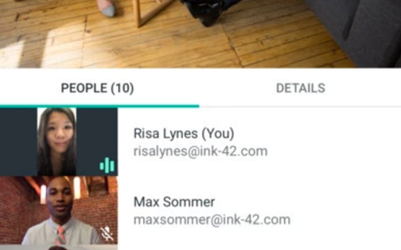 Google Meet screenshot 1