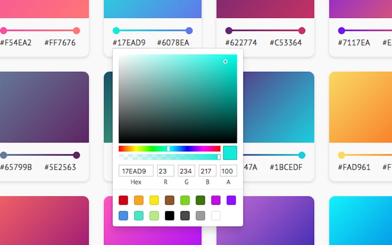 Gradient Cards screenshot 2