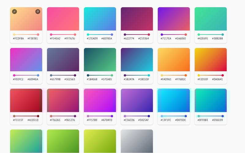 Gradient Cards screenshot 3