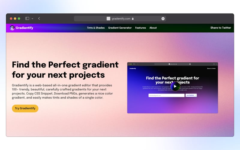 Gradientify screenshot 1