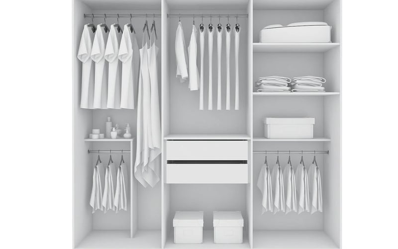 Gramercy White Wardrobe Armoire screenshot 3