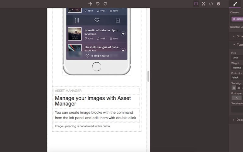 GrapesJS screenshot 2