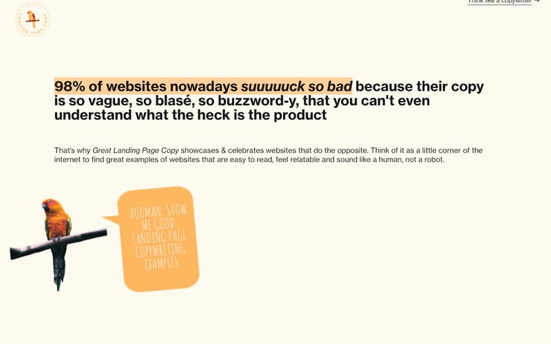 Great Landing Page Copy screenshot 1